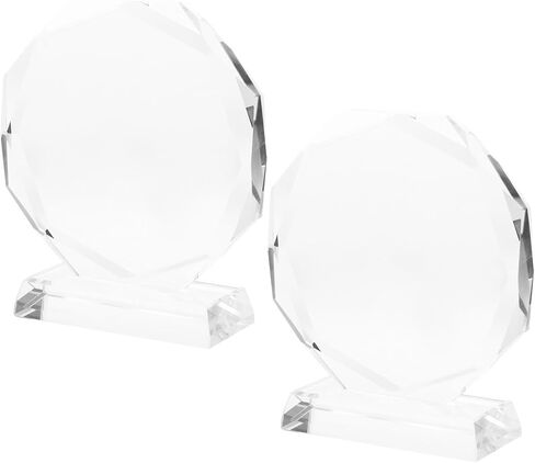 لوحة جائزة الكأس الكريستالية من BESPORTBLE - كأس زجاجي شفاف مقاس 3.93 بوصة لعروض المواهب والمهرجانات والحفلات - جائزة كريستال فارغة لتقدير الموظفين وإنجازاتهم in Kuwait