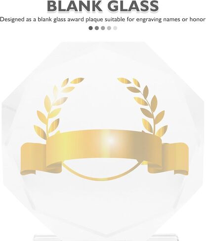 لوحة جائزة الكأس الكريستالية من BESPORTBLE - كأس زجاجي شفاف مقاس 3.93 بوصة لعروض المواهب والمهرجانات والحفلات - جائزة كريستال فارغة لتقدير الموظفين وإنجازاتهم in Kuwait