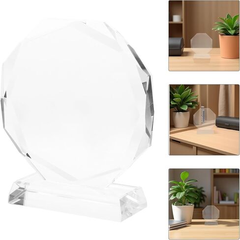 لوحة جائزة الكأس الكريستالية من BESPORTBLE - كأس زجاجي شفاف مقاس 3.93 بوصة لعروض المواهب والمهرجانات والحفلات - جائزة كريستال فارغة لتقدير الموظفين وإنجازاتهم in Kuwait