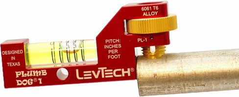 مستوى مضغوط متدرج للسباكين من ليف تيك، مع حزام أنابيب مرن وعجلة إبهام PL1 قابلة للاستبدال، مفك مشقوق متوافق مع القارورة in Kuwait