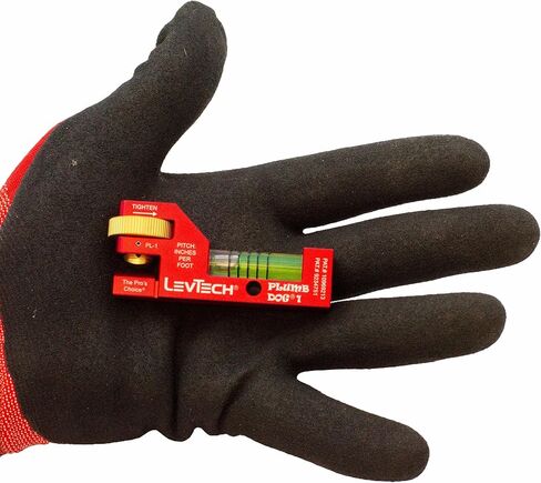 مستوى مضغوط متدرج للسباكين من ليف تيك، مع حزام أنابيب مرن وعجلة إبهام PL1 قابلة للاستبدال، مفك مشقوق متوافق مع القارورة in Kuwait