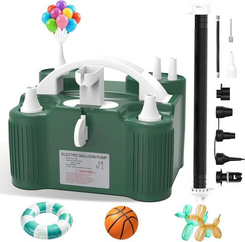 ID IDAODAN 4-in-1 Electric Balloon Pump with Triple Nozzles, Dual Motor Balloon Inflator & Deflator for Latex, Foil & 260Q Balloons in Saudi Arabia