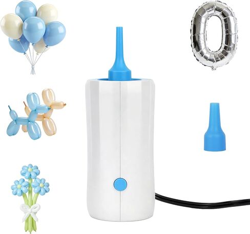 AXHJ Balloon Pump Electric Air Pumps for Long Balloons, Electric Air Balloon Pump, Balloon Inflator for 260q Foil Twisty Animal Balloons in Birthday Party for Decorations, AC110V in Saudi Arabia