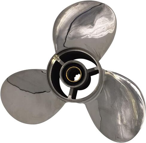 Boat Propeller 10 1/4x12 Fit for Suzuki Outboard DF25-30 4 Stroke 3 Blades Stainless Steel Prop SS 10 Tooth Propel RH OEM NO: 99105-00600-12P 10.25x12 in Saudi Arabia