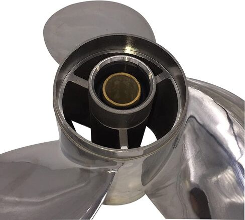 Boat Propeller 10 1/4x12 Fit for Suzuki Outboard DF25-30 4 Stroke 3 Blades Stainless Steel Prop SS 10 Tooth Propel RH OEM NO: 99105-00600-12P 10.25x12 in Saudi Arabia