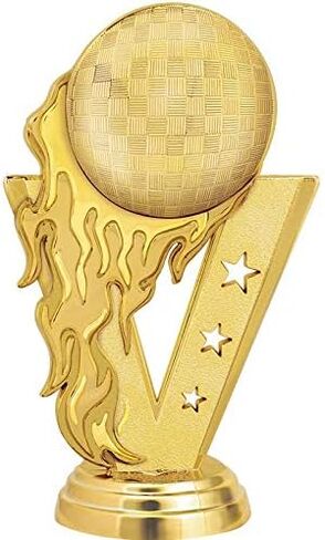 Customizable 11" Fireball Kickball Black Star Trophy Award, Engrave Now in Saudi Arabia