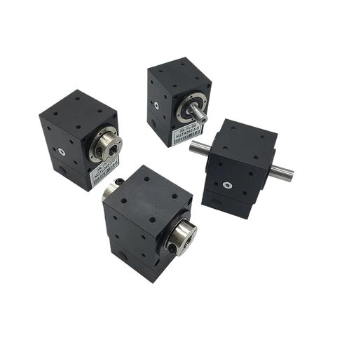 90 Degrees Right Angle Commutator Reducer Hole Shaft Output for Nema 23 Motor 60mm Servo T-Shaped L-Shaped Cross Shaped Reducer(Dual axis-14mm Input,2 to 1) in Kuwait