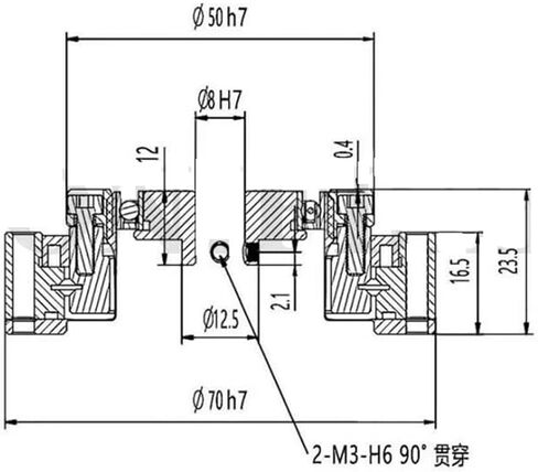 ZXF14 Harmonic Reducer High-Precision Robot Joint 0 Backlash Equipped with Servo Stepper Automation Harmonic Reducer(Reduction Ratio 30) in Saudi Arabia