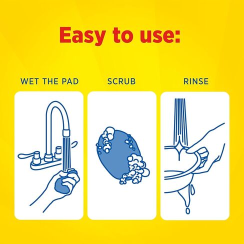 S.O.S-10002 , Steel Wool Soap Pads, 10 Ct in Kuwait