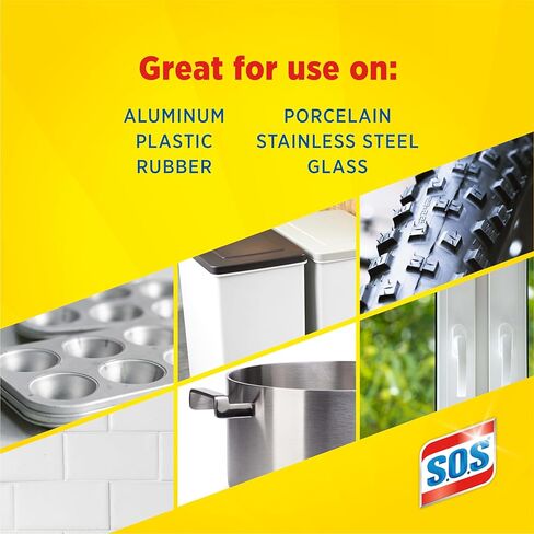 S.O.S-10002 , Steel Wool Soap Pads, 10 Ct in Kuwait