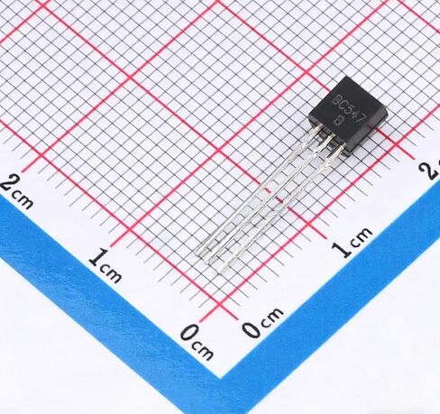50PCS BC547 NPN Transistor TO-92 Package General Purpose Small Signal Amplifier Switching Transistor for DIY Electronics Repair and Circuit Projects in Saudi Arabia