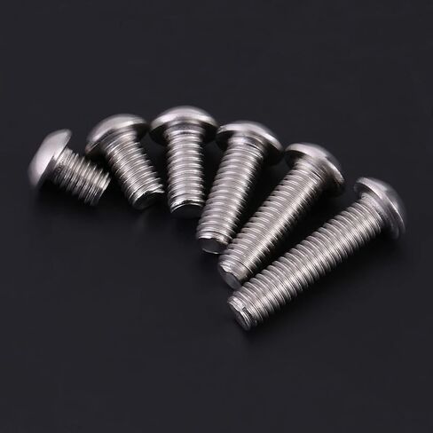 Stainless Steel Button Head Hex Socket Screws 60PCS M6 with Plastic Box, Hex Wrench Fastener, 6 Sizes, for Home/Office/Furniture in Saudi Arabia