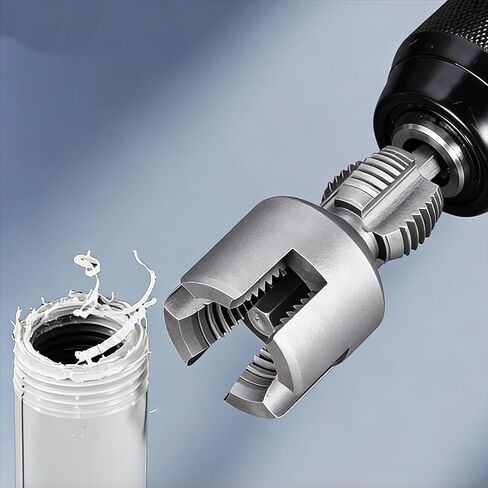 1Pcs Integrated Pipe Threading Tool, Hex Shank for Power Drills Pvc pipes threader Inside pipe cutter (1/2 inch silver) in Saudi Arabia