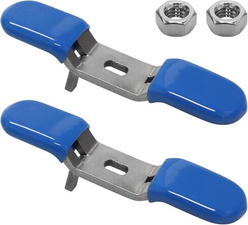 استبدال مقبض صمام الكرة 3/4 بوصة لـ Zurn Wilkins RK34-BVHD، قطعتان من استبدال مقبض رافعة الصمام 3/4 بوصة، مقبض صمام مياه من الفولاذ المقاوم للصدأ، أزرق in Kuwait