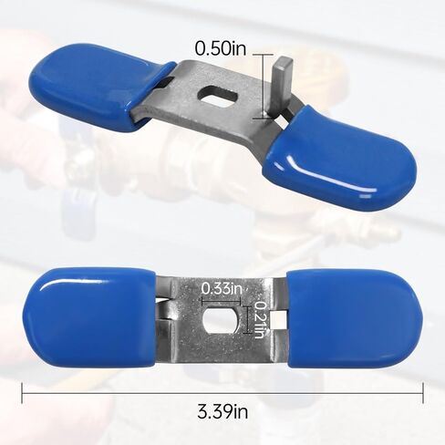 استبدال مقبض صمام الكرة 3/4 بوصة لـ Zurn Wilkins RK34-BVHD، قطعتان من استبدال مقبض رافعة الصمام 3/4 بوصة، مقبض صمام مياه من الفولاذ المقاوم للصدأ، أزرق in Kuwait