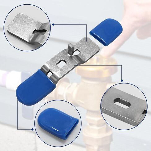 استبدال مقبض صمام الكرة 3/4 بوصة لـ Zurn Wilkins RK34-BVHD، قطعتان من استبدال مقبض رافعة الصمام 3/4 بوصة، مقبض صمام مياه من الفولاذ المقاوم للصدأ، أزرق in Kuwait