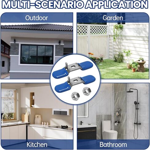 استبدال مقبض صمام الكرة 3/4 بوصة لـ Zurn Wilkins RK34-BVHD، قطعتان من استبدال مقبض رافعة الصمام 3/4 بوصة، مقبض صمام مياه من الفولاذ المقاوم للصدأ، أزرق in Kuwait