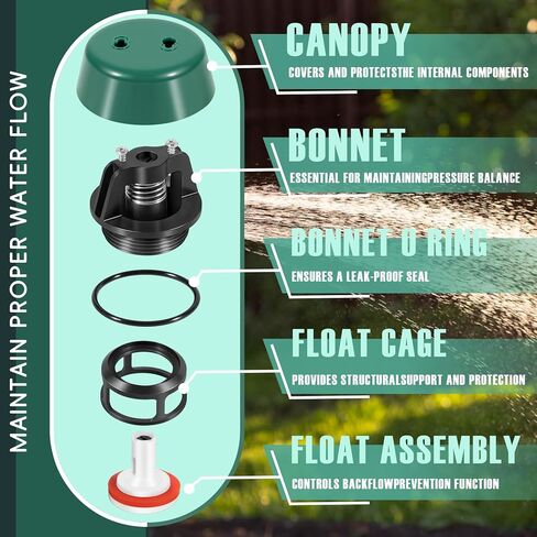 1/2" - 3/4" Float and Bonnet Complete Repair Kit for PVB4A, 4A-500 Series, Part Number 4A-004-07 4A00407, Backflow Repair Kit for Apollo Models in Kuwait