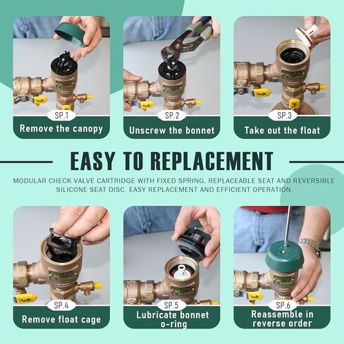 1/2" - 3/4" Float and Bonnet Complete Repair Kit for PVB4A, 4A-500 Series, Part Number 4A-004-07 4A00407, Backflow Repair Kit for Apollo Models in Kuwait