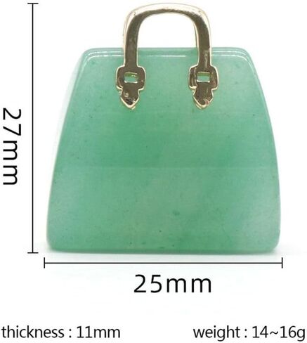 Handbag Pendant Natural Mini Crystal Bag Reiki Energy Heal the Mind Carved Home Decoration Healing Crystal(6) in Saudi Arabia