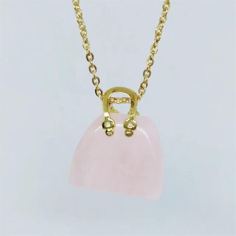 Handbag Pendant Natural Mini Crystal Bag Reiki Energy Heal the Mind Carved Home Decoration Healing Crystal(6) in Saudi Arabia