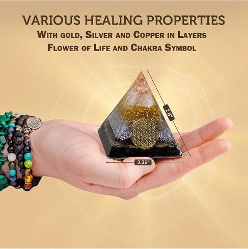 Citrine, Shungite Orgone Pyramid, Selenite, Rose Quartz, Amethyst, orgonite Chakra Pyramid Crystal, Energy Generator in Saudi Arabia