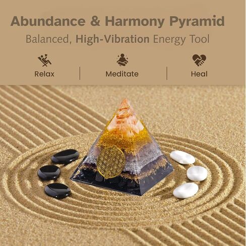 Citrine, Shungite Orgone Pyramid, Selenite, Rose Quartz, Amethyst, orgonite Chakra Pyramid Crystal, Energy Generator in Saudi Arabia