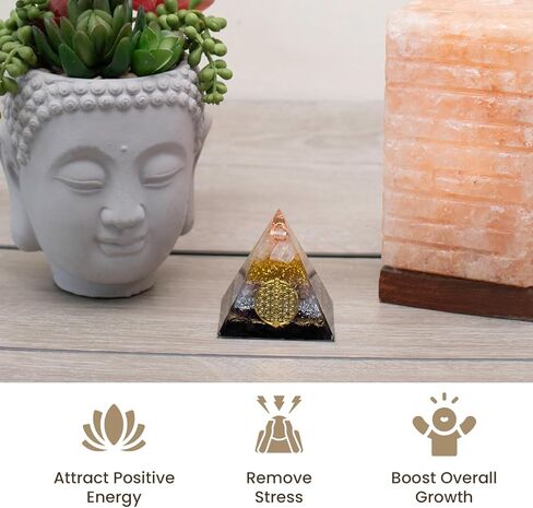 Citrine, Shungite Orgone Pyramid, Selenite, Rose Quartz, Amethyst, orgonite Chakra Pyramid Crystal, Energy Generator in Saudi Arabia