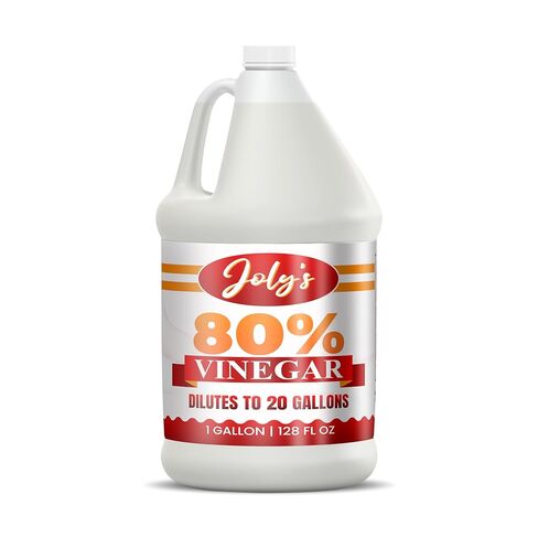 Joly's 80% Pure Concentrated Vinegar -Ultra-Performance (20X128 OZ) Power | Technical Grade | Industrial Strength-Dilutes Easily-Acidity-Home and Outdoor Cleaning Concentrate 128 oz (1) in Saudi Arabia