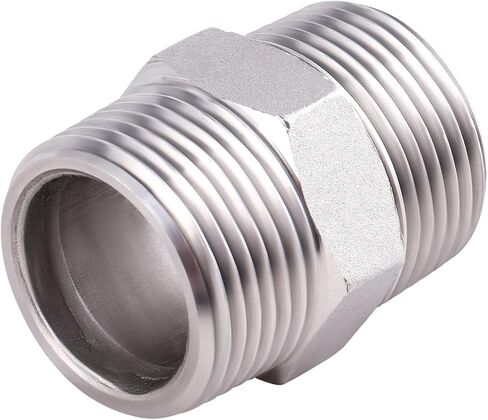 صمام كروي 304 من الفولاذ المقاوم للصدأ مقاس 1.5 بوصة بمقبض من الفينيل الأزرق، خيط أنثى NPT مقاس 1-1/2 بوصة، تركيب أنابيب ذكر ذات حلمة سداسية، 1000 WOG in Kuwait