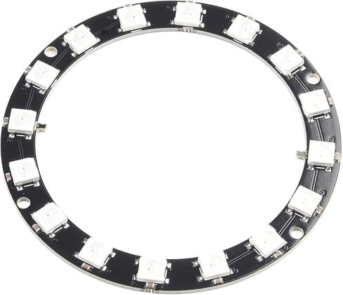 5V Individual Addressable RGB LED Ring for Arduino W2812 – 16-LED Programmable Color Ring with in/Out Data Pins, Compatible with Microcontrollers, Requires 5V Power Supply (1 Pack) in Saudi Arabia