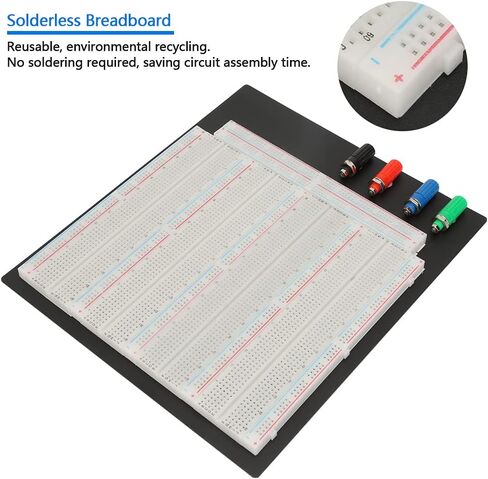 BORDSTRACT ZY-208 3220 Connection Point Solderless Breadboard, Circuit Test Board Reusable Jumper Power Module Precision Potentiometer Ideal for Prototyping and Classroom Projects in Saudi Arabia