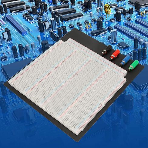 BORDSTRACT ZY-208 3220 Connection Point Solderless Breadboard, Circuit Test Board Reusable Jumper Power Module Precision Potentiometer Ideal for Prototyping and Classroom Projects in Saudi Arabia