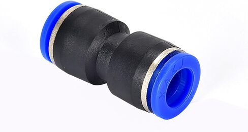 PU Blue Quick Plugs Two-way Air Pipe Connector 4 6 8 10 12 16mm Plastic 1Pcs(PU14) in Saudi Arabia