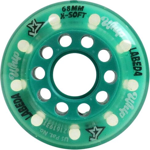 Labeda Whips Roller Hockey Wheel - Pink - عجلة واحدة - X -Soft - اختر حجم الحجم - فواصل غير متضمنة in Kuwait