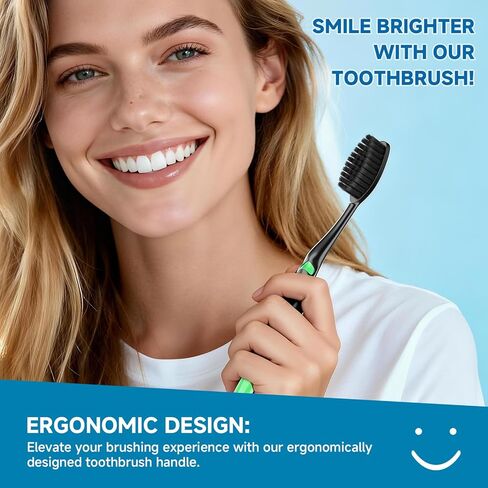 مجموعة 50 فرشاة أسنان فاخرة مغلفة بشكل فردي، فرش أسنان للاستعمال مرة واحدة، فرشاة أسنان للأطفال، فرشاة أسنان ذات شعيرات متوسطة ناعمة، مقبض مريح، مثالية للتبرع بالفنادق أثناء السفر in Kuwait