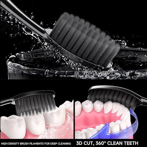 مجموعة 50 فرشاة أسنان فاخرة مغلفة بشكل فردي، فرش أسنان للاستعمال مرة واحدة، فرشاة أسنان للأطفال، فرشاة أسنان ذات شعيرات متوسطة ناعمة، مقبض مريح، مثالية للتبرع بالفنادق أثناء السفر in Kuwait