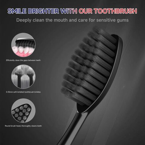 مجموعة 50 فرشاة أسنان فاخرة مغلفة بشكل فردي، فرش أسنان للاستعمال مرة واحدة، فرشاة أسنان للأطفال، فرشاة أسنان ذات شعيرات متوسطة ناعمة، مقبض مريح، مثالية للتبرع بالفنادق أثناء السفر in Kuwait