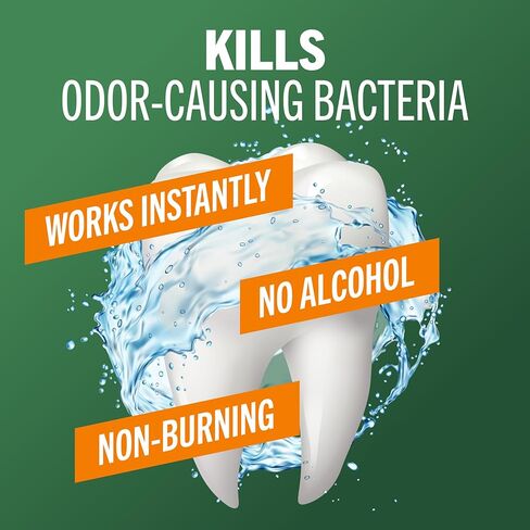 غسول الفم TheraBreath Fresh Breath، نعناع الغابات المطيرة، خالي من الكحول، 33.8 أونصة/1 لتر in Kuwait