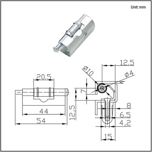 ملحقات مفصلات أبواب خزانة التبديل البلاستيكية القابلة للإزالة قطعة واحدة in Kuwait