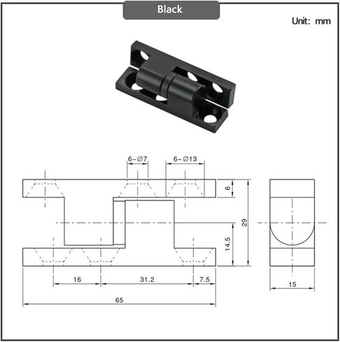 Zinc Alloy Panel Metal Box Cabinet Door Hinge 1Pcs in Kuwait
