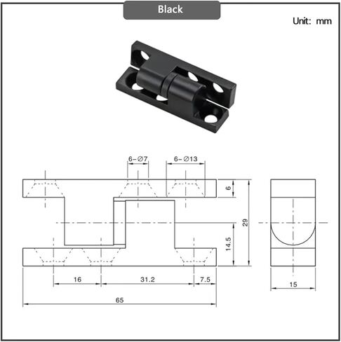 Zinc Alloy Panel Metal Box Cabinet Door Hinge 1Pcs in Kuwait