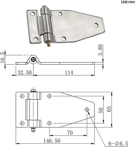 مفصلات أبواب شديدة التحمل من الفولاذ المقاوم للصدأ قطعة واحدة in Kuwait
