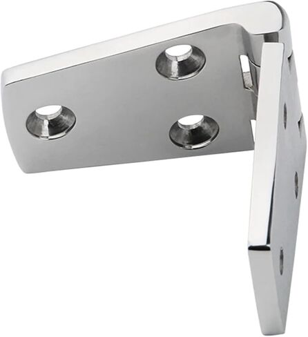 مفصلات تلميع مرآة من الفولاذ المقاوم للصدأ 6 فتحات 38 × 102 مم 4 قطع in Kuwait