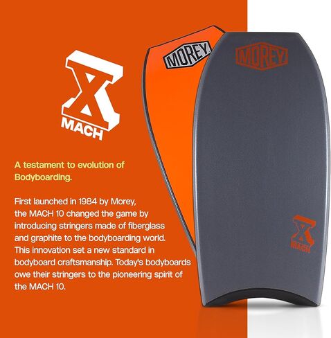 لوح الجسم MOREY® Mach 10. Pro Series مصنوع من قلب وشبكة قوية ومتينة، وقاعدة ملساء للسرعة وذيل هلالي (موديل 2025) in Kuwait