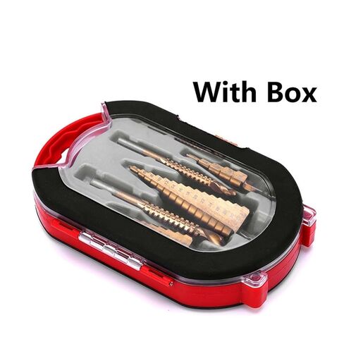 6PCS HSS Steel Step Drill Bit Set 4-12/20/32mm Metal Hole Wood Cone Core Drilling 3,6,8 Saw Drill in Saudi Arabia