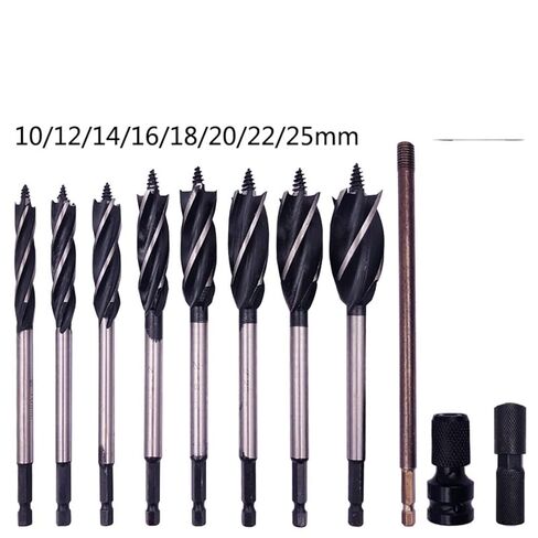 11 قطعة 10-25 مللي متر النجارة اوجير لقمة ثقب مجموعة الخشب ثقب الحفر أداة 10 مللي متر/12 مللي متر/14 مللي متر/16 مللي متر/18 مللي متر/20 مللي متر/22 مللي متر/25 مللي متر in Kuwait