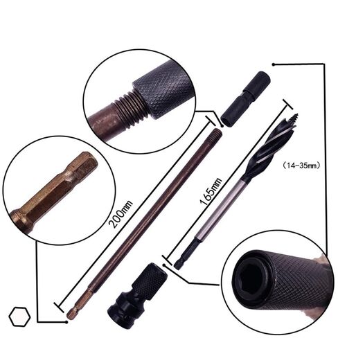 11 قطعة 10-25 مللي متر النجارة اوجير لقمة ثقب مجموعة الخشب ثقب الحفر أداة 10 مللي متر/12 مللي متر/14 مللي متر/16 مللي متر/18 مللي متر/20 مللي متر/22 مللي متر/25 مللي متر in Kuwait