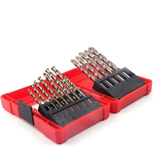 19 قطعة/المجموعة 1.0-10 مللي متر لقمة ثقب الكوبالت عالية السرعة الصلب HSSCO M35 دوامة تويست مثقاب الخشب للخشب المعدني الفولاذ المقاوم للصدأ in Kuwait
