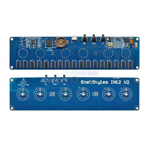 DC 12V STM8S005 Control IN14 Tube Digital LED Clock Lamp Clock Chip IC Micro USB Interface Clock Board Module DIY in Saudi Arabia